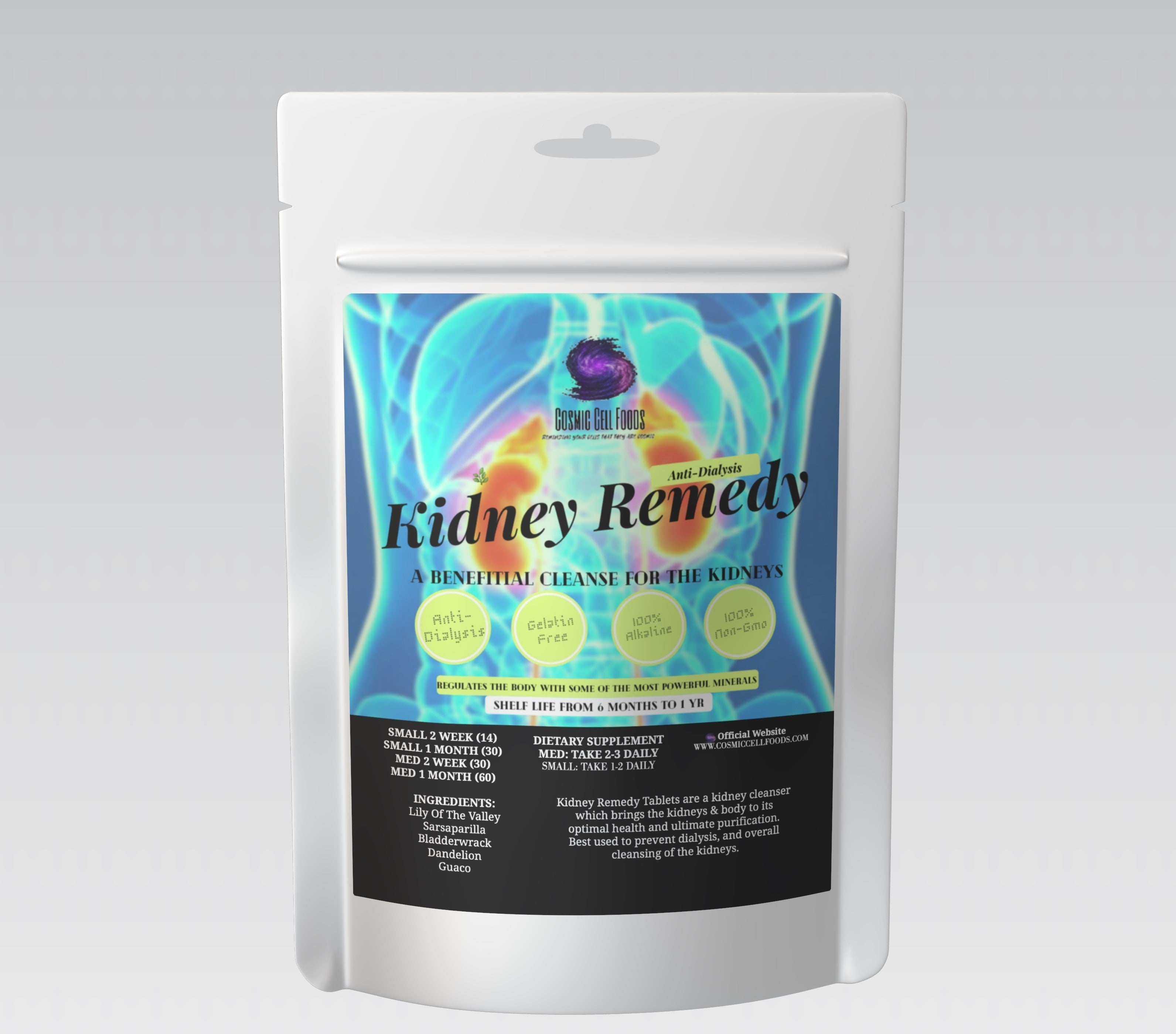 Kidney Remedy Cellular Therapy Cleanse - Kidney Cleanse, Best For Dialysis